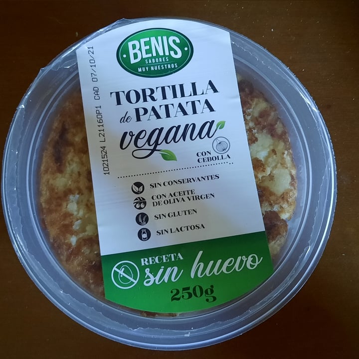 photo of Benis Tortilla de patata vegana shared by @moomo on  02 Jul 2021 - review