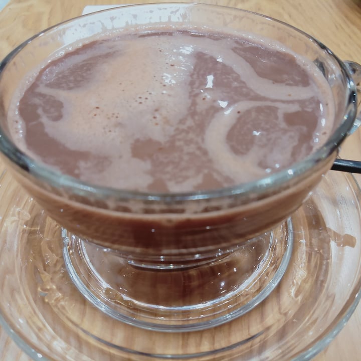 photo of Lotus Café 蓮心食坊 chocolate drink shared by @veganspicegirl on  11 Jun 2022 - review