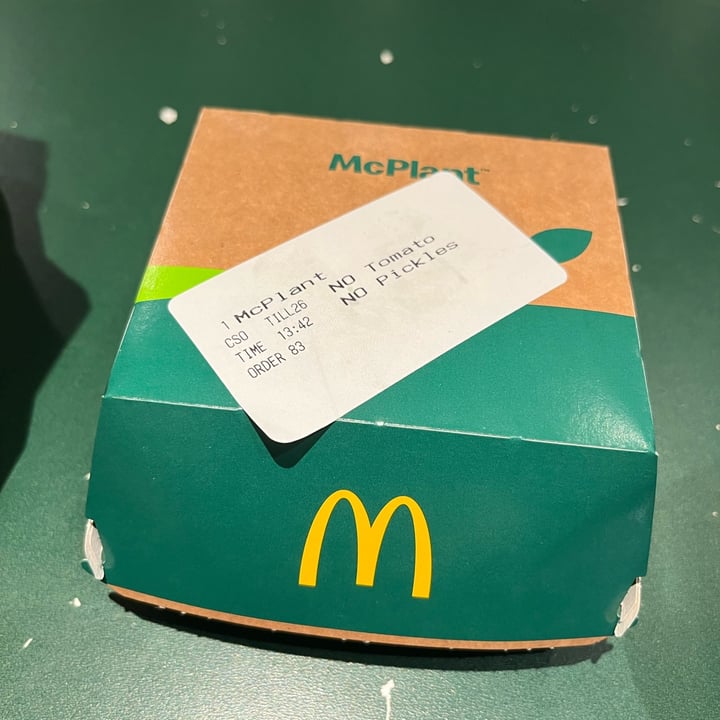 photo of McDonald’s McPlant shared by @alyssakim on  18 Jul 2022 - review