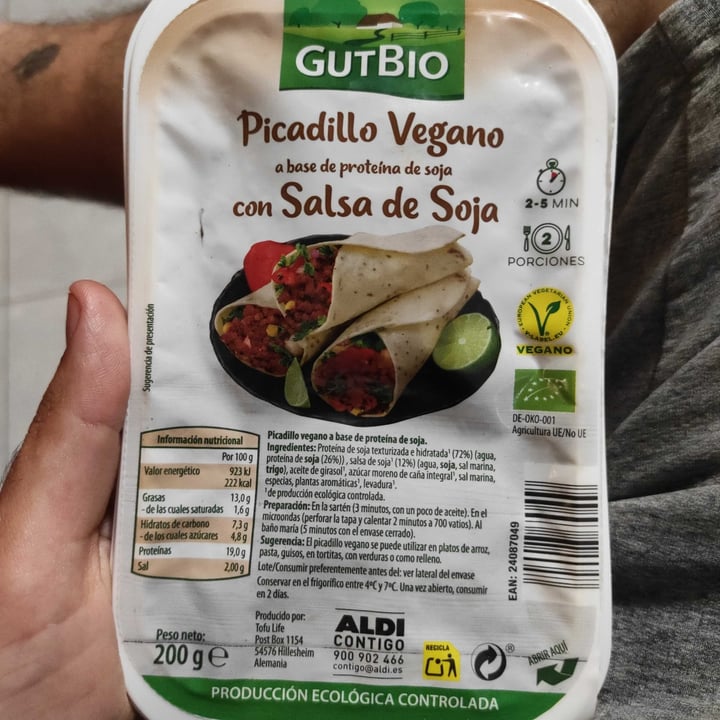 photo of GutBio Picadillo vegano con salsa de soja shared by @robertosauvage on  27 May 2021 - review