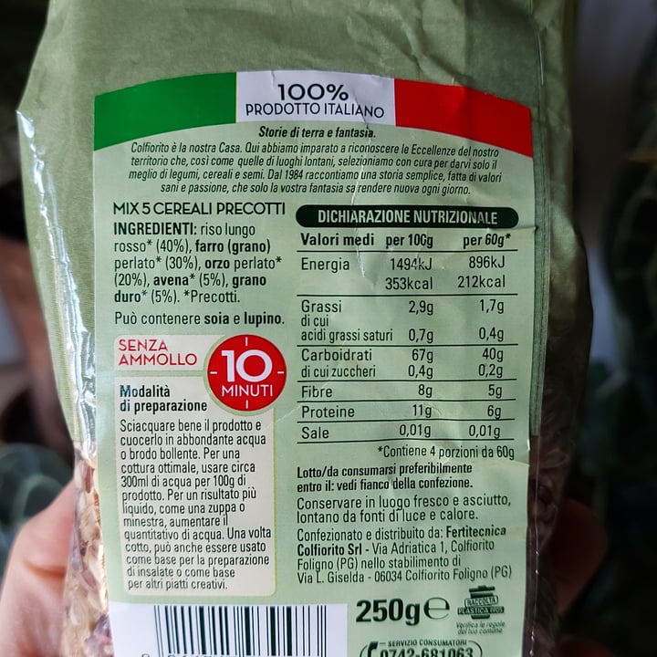 photo of Colfiorito Mix 5 cereali shared by @nemorosa on  18 Sep 2022 - review