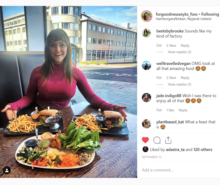 review photo of Íslenska Hamborgarafabrikkan Vegan Menu Sampling shared by @forgoodnessseyks on 31 Oct 2019 - review