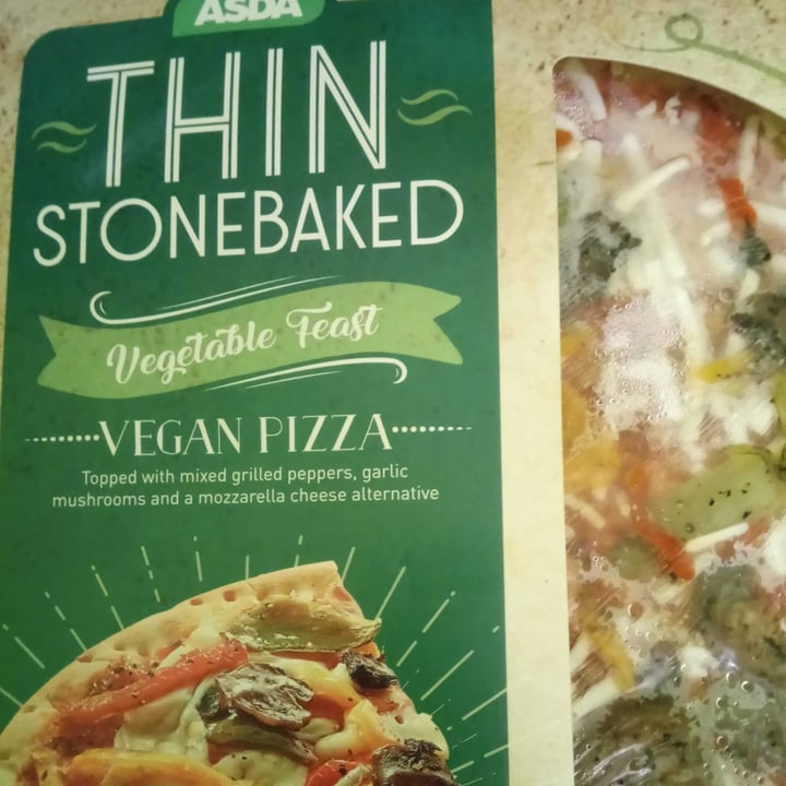 photo of ASDA Thin Stonebaked Vegetable Feast Vegan Pizza shared by @lilleelee on  11 Jul 2020 - review