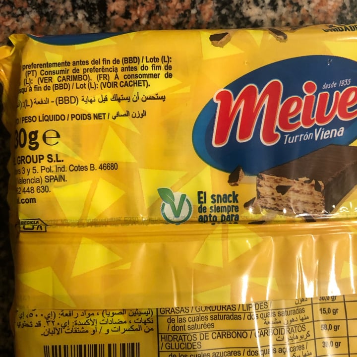 photo of Meivel Meivel turrón Viena shared by @sritatriz on  26 Oct 2022 - review