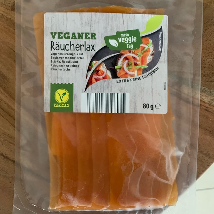 photo of Mein Veggie Tag veganer räucherlax shared by @veganlinda on  25 Sep 2022 - review