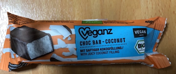 photo of Veganz Choc Bar Coconut shared by @ornabu on  04 Feb 2020 - review