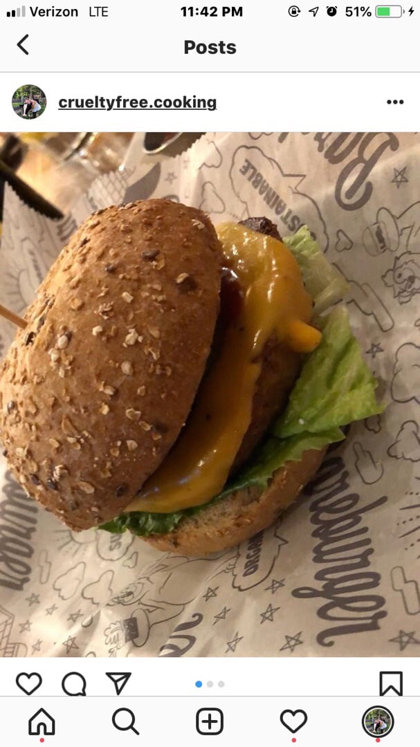 review photo of Bareburger Beyond Burger shared by @plantpoweredpisces on 15 Oct 2019 - review