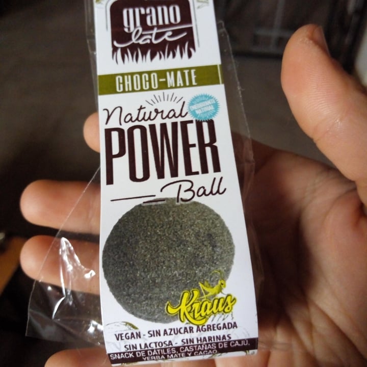 photo of Grano Late Natural Power Ball (choco-Mate) shared by @ayedmfendrik on  14 Nov 2021 - review