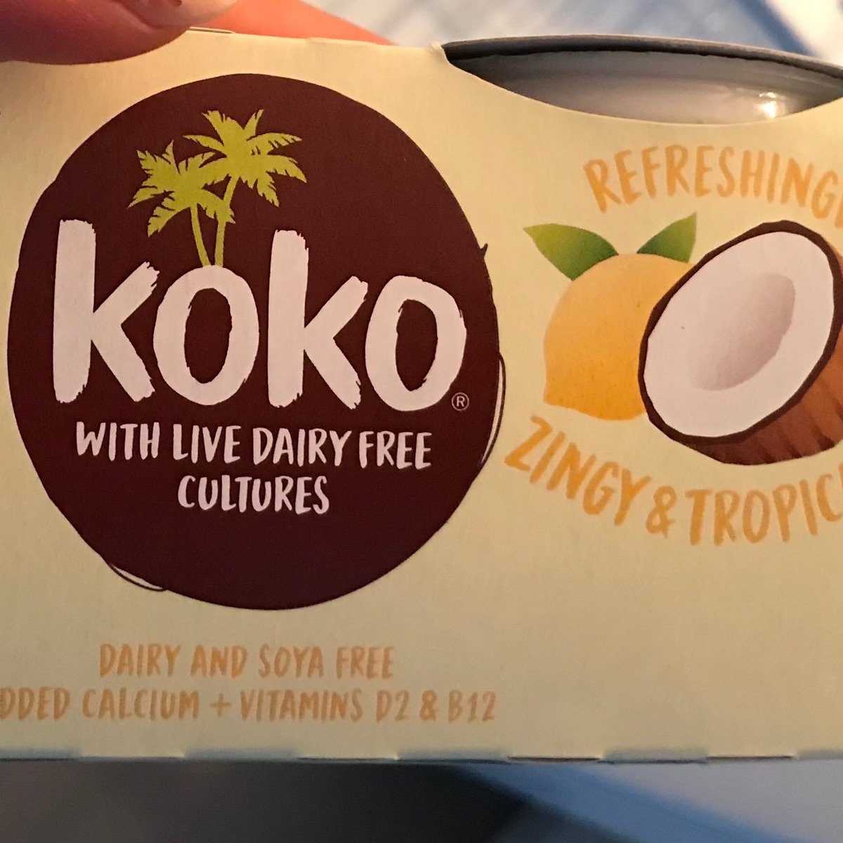 Koko Dairy Free Yogurt coconut & lemon Reviews abillion