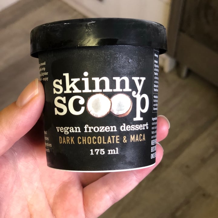 photo of Skinny Scoop Dark Chocolate & Maca Vegan Frozen Dessert shared by @lenicpretorius on  04 Oct 2020 - review