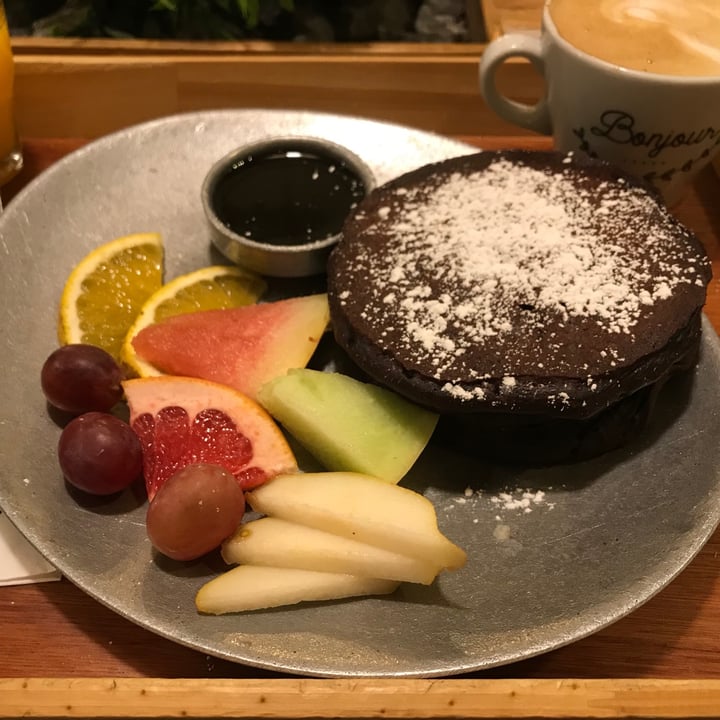 photo of Croissant Café Pancakes con Algarroba y Caramelo shared by @julyenciso on  03 Apr 2021 - review