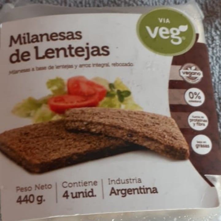 photo of Via Veg Milanesa De Lentejas shared by @mausivegana on  26 Aug 2020 - review