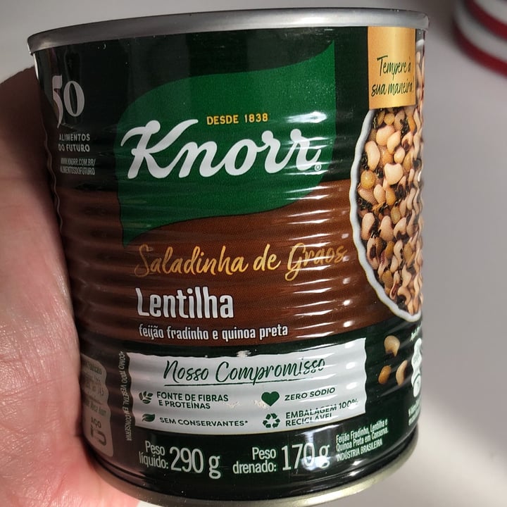 photo of Knorr Saladinha de grãos shared by @cintiatondin on  10 May 2022 - review