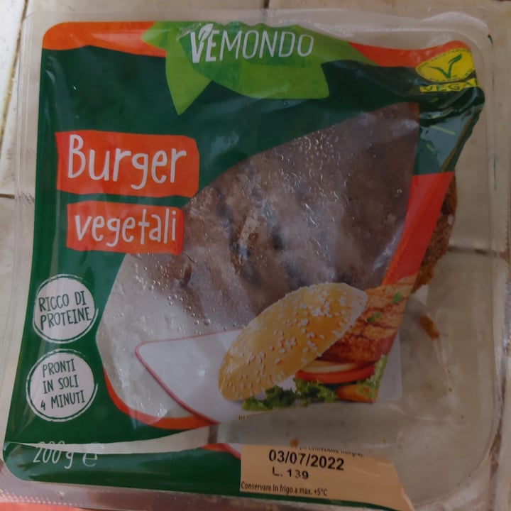 photo of Vemondo  burger vegetali vemondo shared by @franciscatordai on  28 Jun 2022 - review
