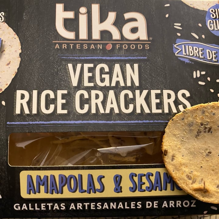photo of Tika Vegan Rice Crackers Amapolas & Sésamo shared by @irreversible on  17 Mar 2022 - review