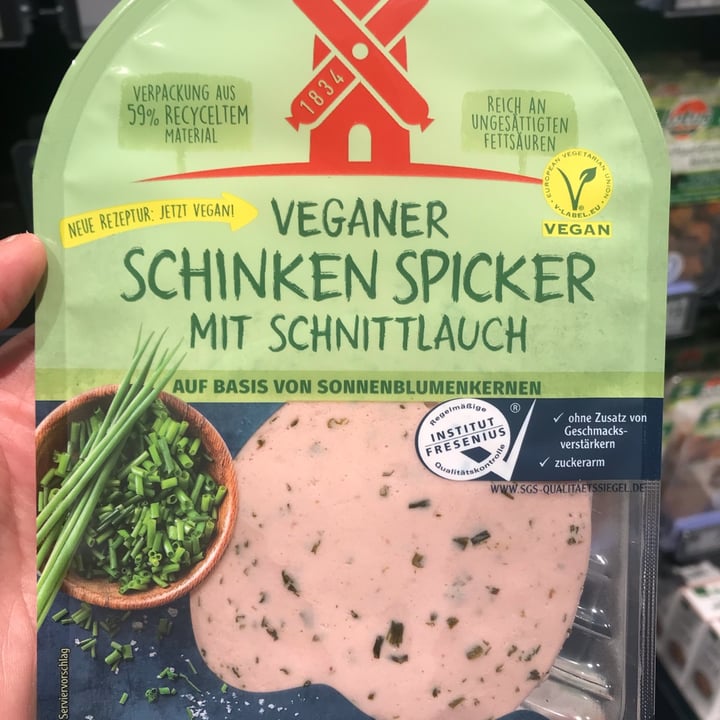 review photo of Rügenwalder Mühle Veganer Schinken Spicker Mit Schnittlauch shared by @ccardozo on 02 May 2022 - review
