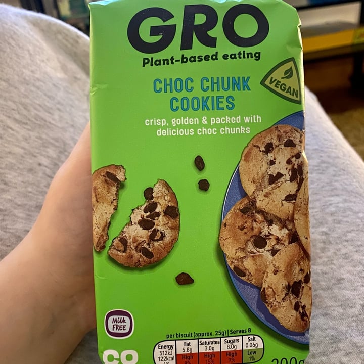photo of GRO Choc Chunk Cookies shared by @meganthevegetable on  25 Sep 2022 - review