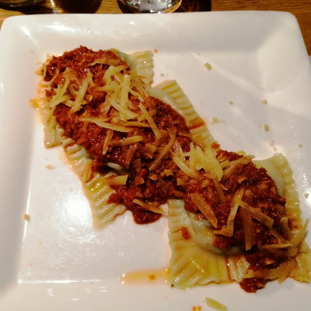 Photo of the dish “Tortelli Maremmani Al Ragù Bianco di Seitan”
