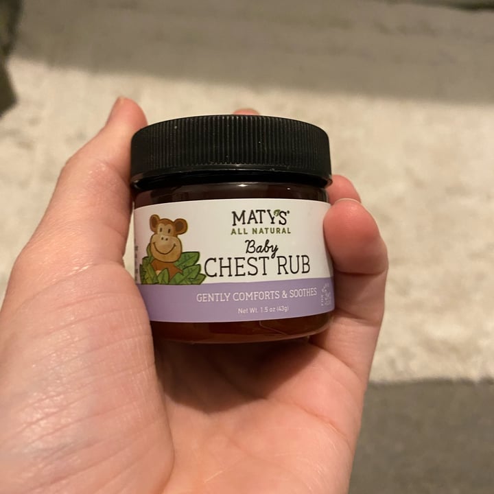maty’s all natural Baby Chest Rub Review abillion