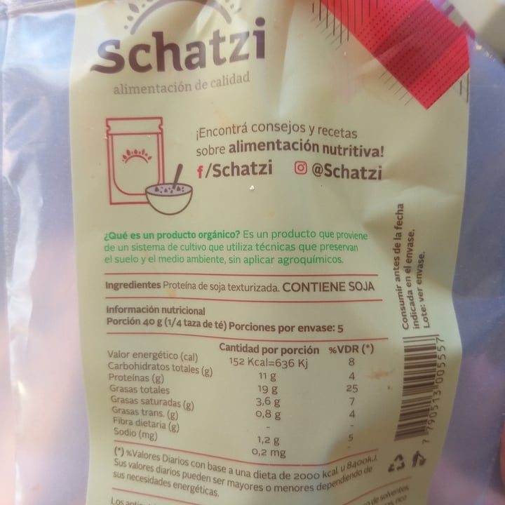 review photo of Schatzi Soja Texturizada shared by @veganoconsciente on 14 Aug 2022 - review
