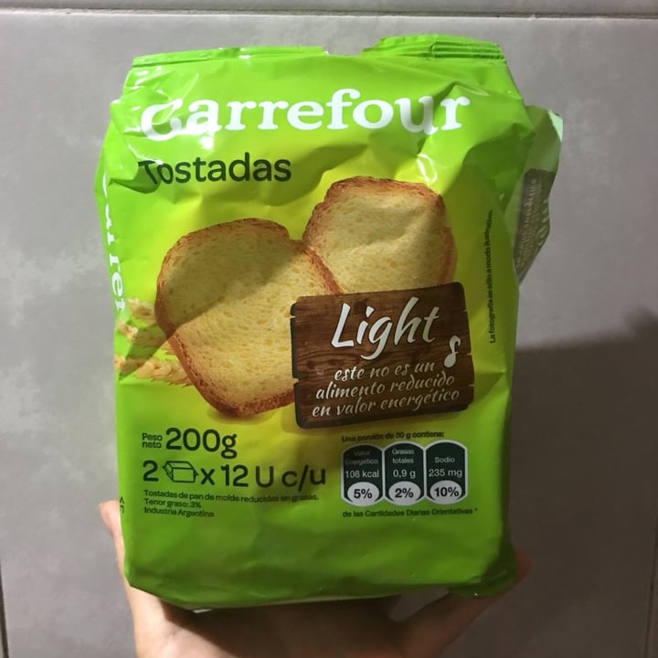 photo of Carrefour Tostadas light shared by @camidi on  08 Feb 2021 - review