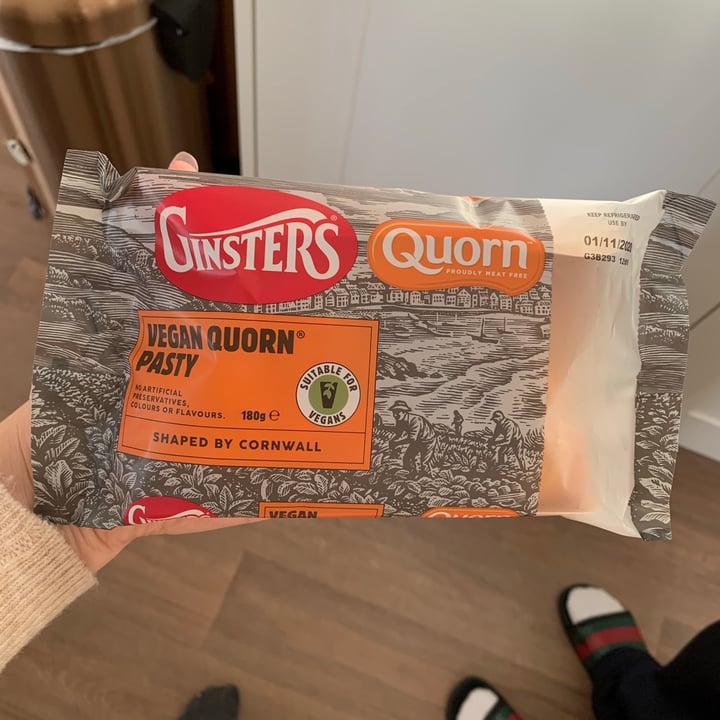 photo of Ginsters Vegan Quorn Pasty shared by @zoehamill on  28 Oct 2020 - review