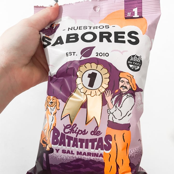 review photo of Nuestros Sabores Chips De Batatitas Y Sal Marina shared by @camicoorrea on 29 Mar 2022 - review