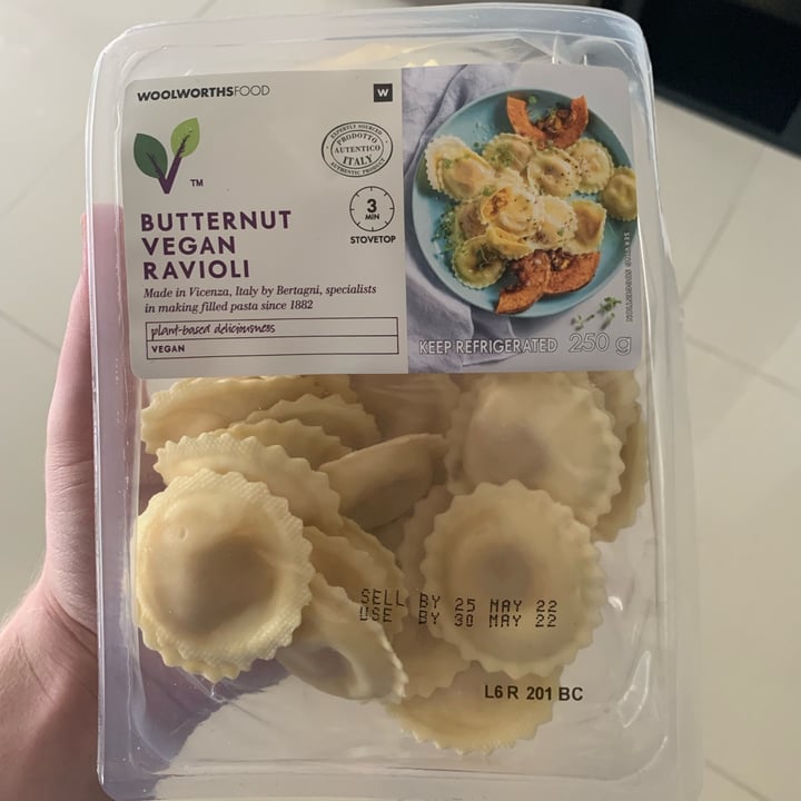photo of Woolworths Food Butternut vegan ravioli shared by @leonarddejager on  09 Aug 2022 - review