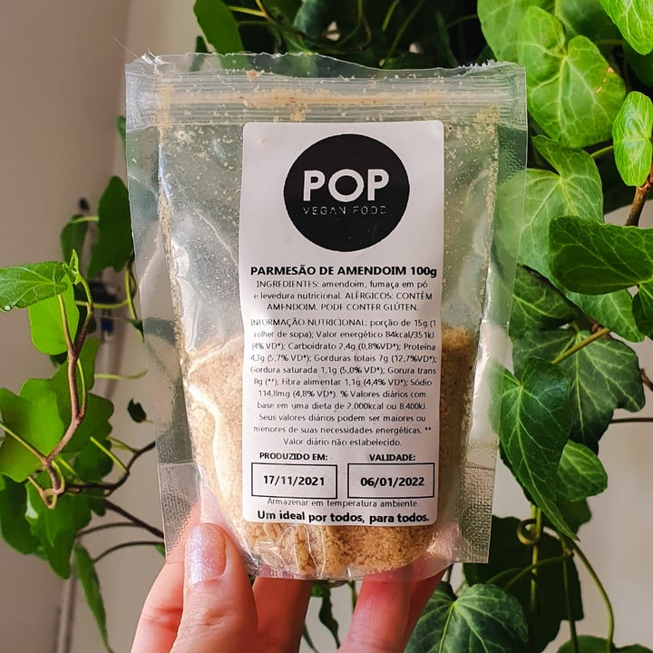 photo of Pop vegan food Parmesão de Amendoim shared by @dudalmeida on  24 Nov 2021 - review