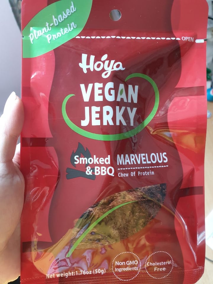 photo of Hoya Vegan Jerky - Smoked & BBQ shared by @plantaepy on  08 Dec 2019 - review