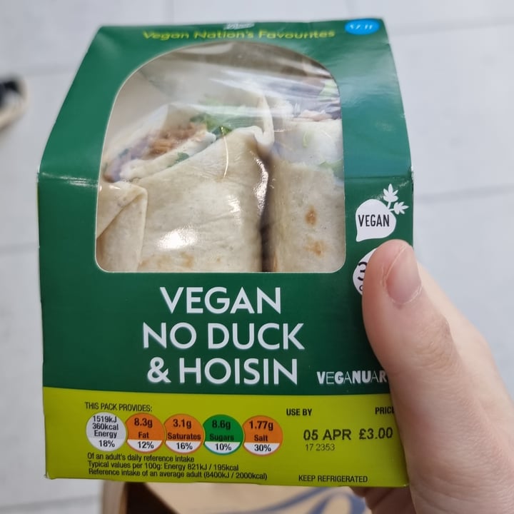 photo of Boots Vegan No Duck & Hoisin shared by @izzye on  05 Apr 2021 - review