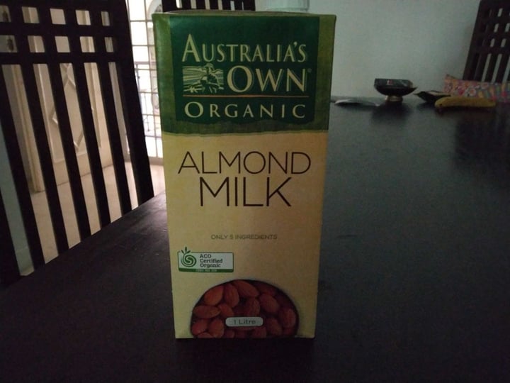 photo of Australia's Own Organic Almond Milk shared by @aspiringvegan on  27 Mar 2020 - review