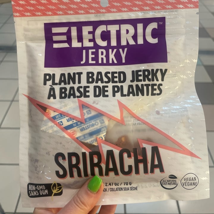 photo of Electric Jerky Sriracha Plant Based Jerky shared by @mermaidgirl on  31 Mar 2022 - review