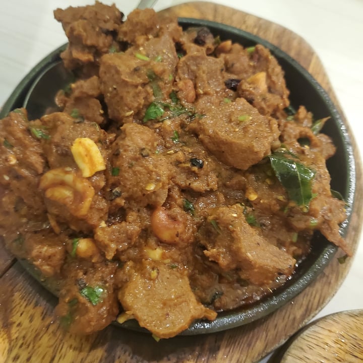 photo of Gokul Vegetarian Restaurant Mysore Mutton Hot Plate shared by @crueltyfreetan on  26 Feb 2021 - review