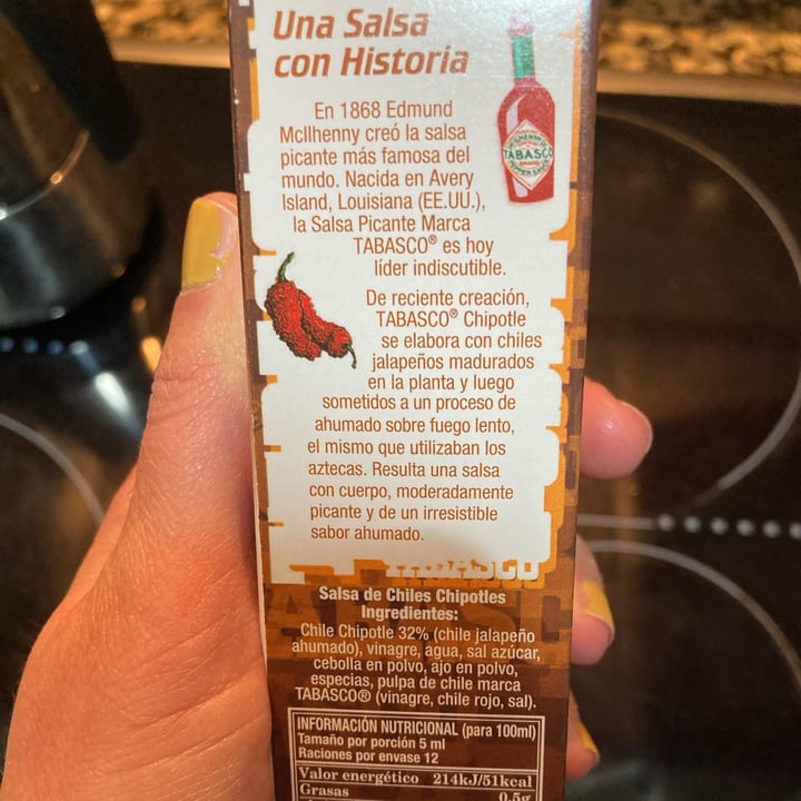 photo of Tabasco Tabasco - Chipotle shared by @marujis on  14 Dec 2022 - review