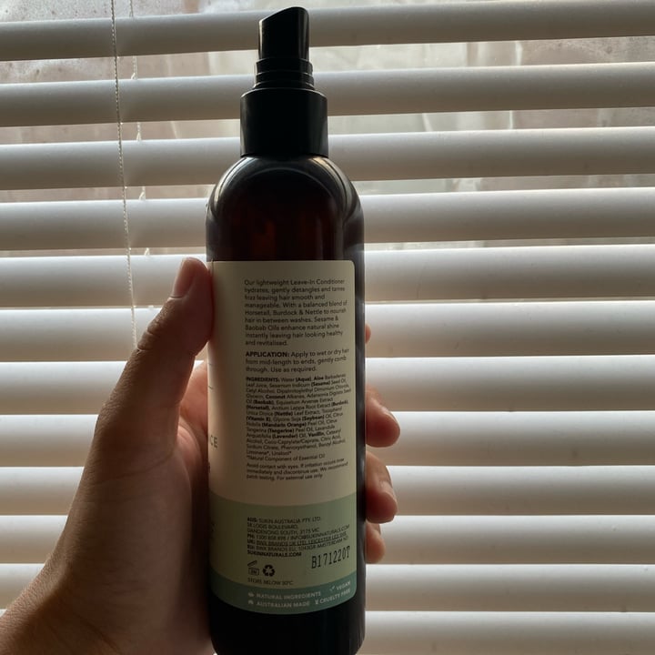 photo of Sukin Leave-in Conditioner shared by @larisafalcao on  16 May 2022 - review