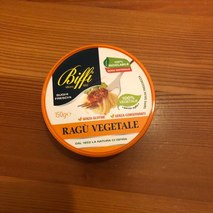 photo of Biffi Ragù Vegetale (in barattolo di plastica)  shared by @luanaendrizzi on  02 Apr 2022 - review