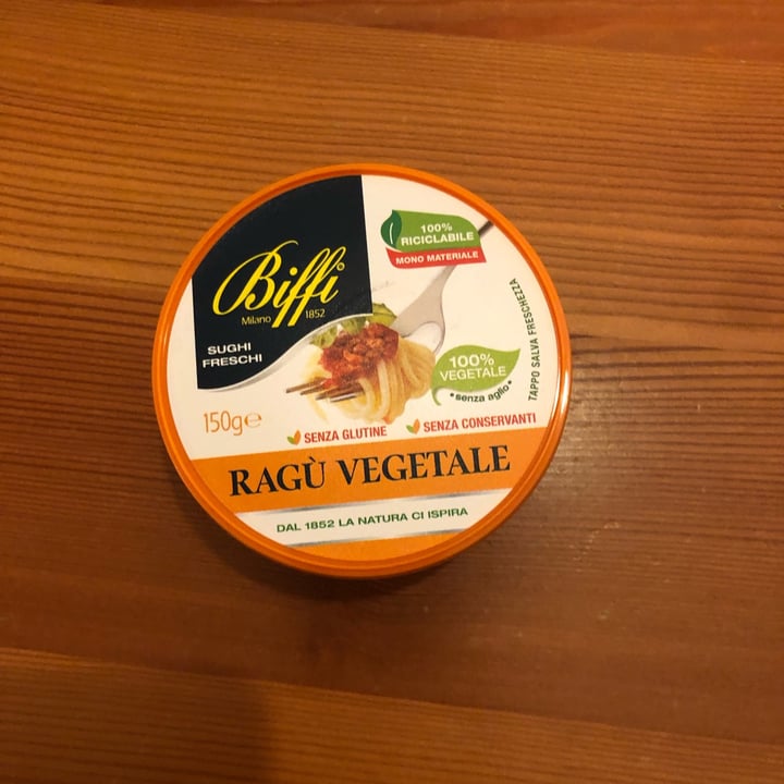 review photo of Biffi Ragù Vegetale (in barattolo di plastica) shared by @luanaendrizzi on 02 Apr 2022 - review