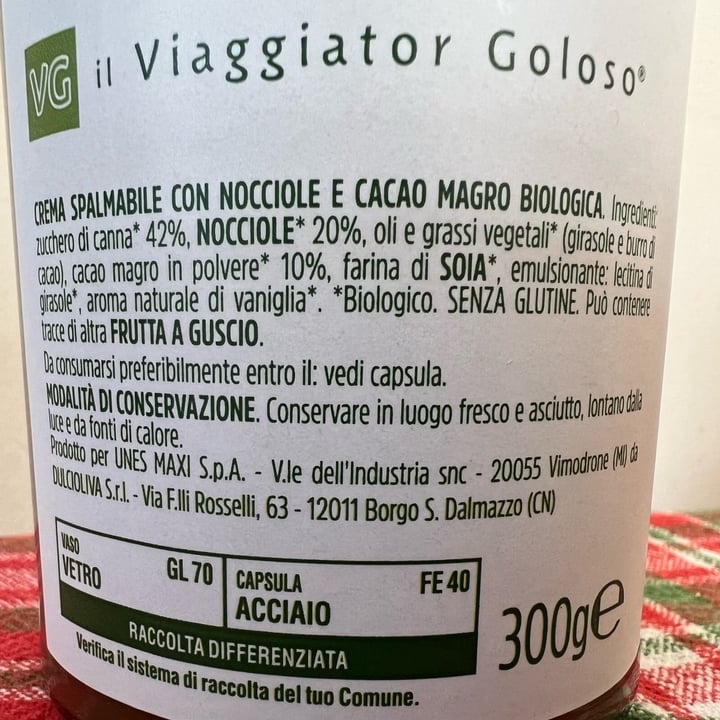 photo of Il Viaggiator Goloso Crema spalmabile alle nocciole shared by @dagaoh on  04 Oct 2022 - review