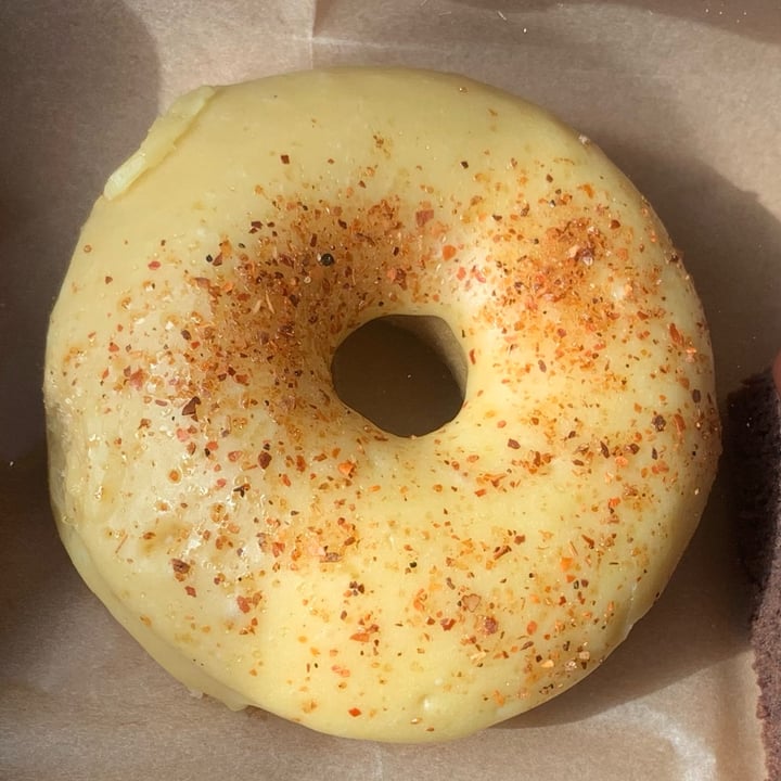 photo of Rainbow Bakery Mango Tajin Donut shared by @uplandspeaksanctuary on  29 May 2022 - review