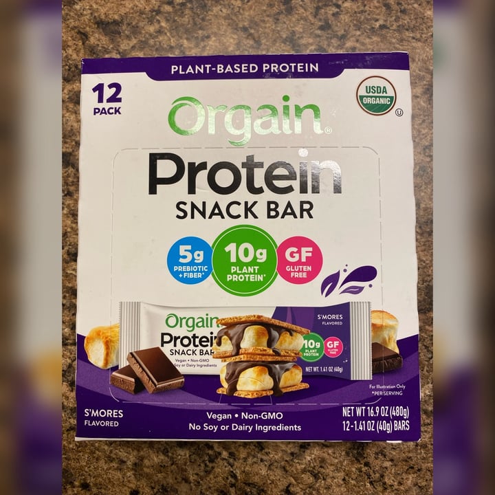 photo of Orgain S’mores Protein Snack Bars shared by @merelymarlo on  20 Aug 2022 - review