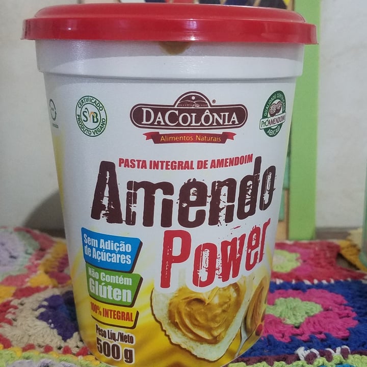 photo of DaColônia Pasta integral De Amendoim Amendo Power shared by @tatianenaches on  04 Jun 2022 - review