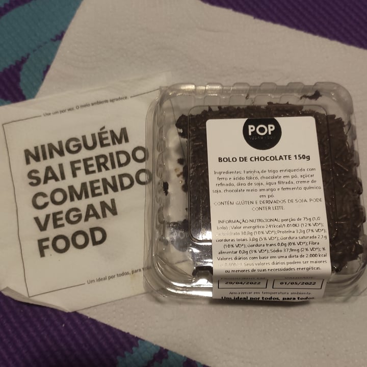 photo of Pop Vegan Food Bolo shared by @paspechoto on  30 Apr 2022 - review