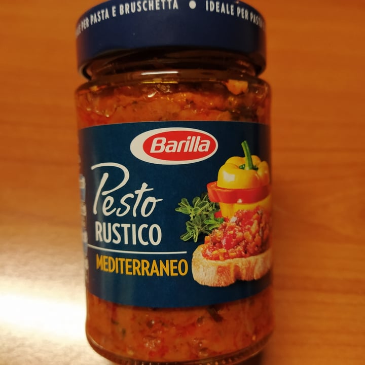 photo of Barilla Pesto rustico Mediterraneo shared by @lidiaaguilar on  16 Oct 2020 - review