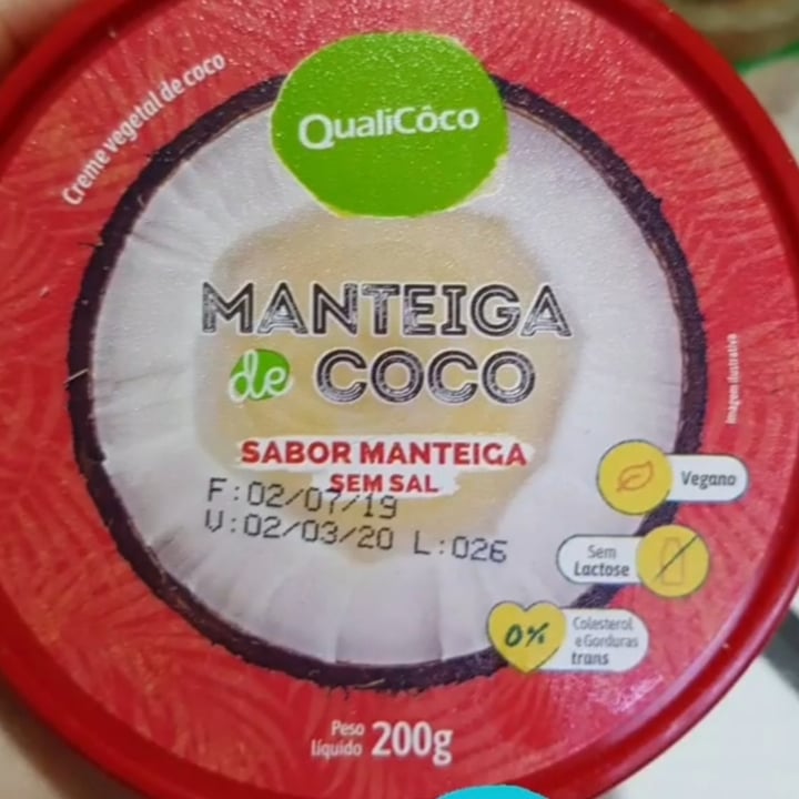 review photo of Qualicoco Manteiga De Coco Sabor Manteiga Sem Sal shared by @slb120195 on 12 Jul 2021 - review