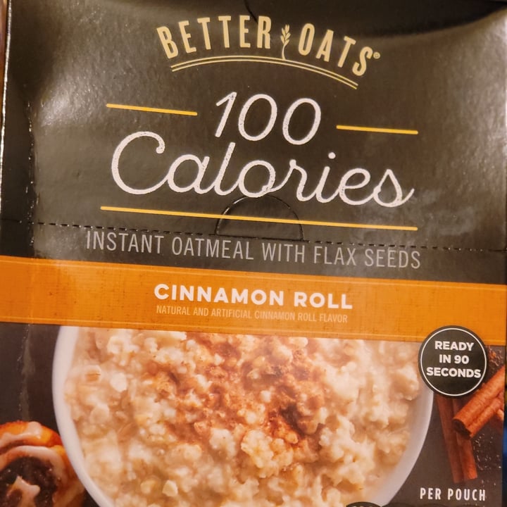 photo of Better Oats Cinnamon Roll Instant Oats With Flax Seed shared by @rjroszkowski on  27 Feb 2022 - review
