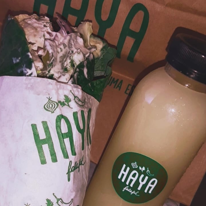 photo of Haya Falafel Wrap de falafel na couve shared by @aamendess on  17 Jul 2021 - review
