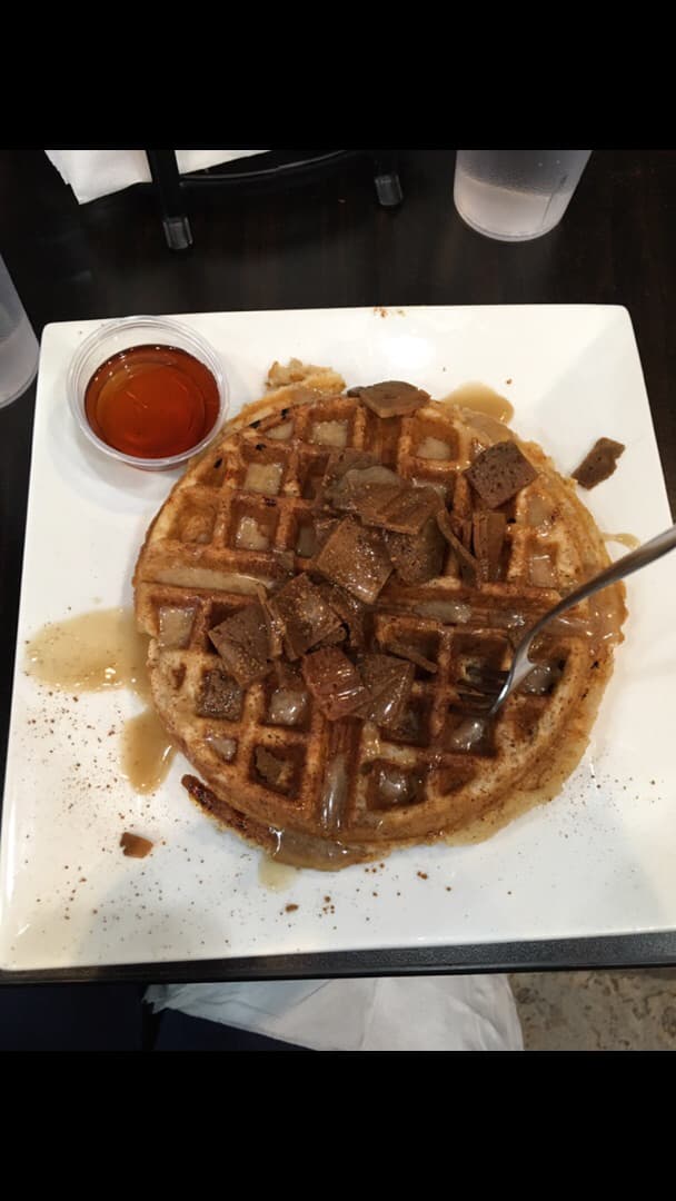 Photo of the dish “When Pigs Fly Vegan Waffle”