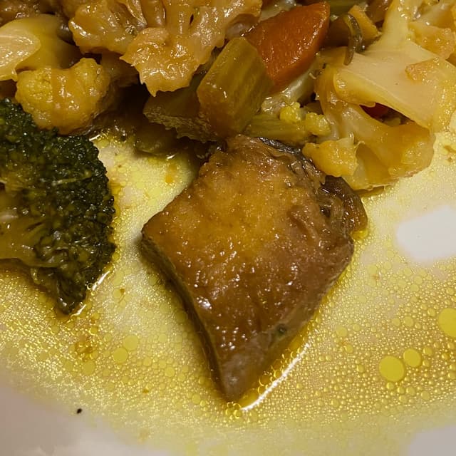Photo of the dish “stufatino di seitan e verdure”