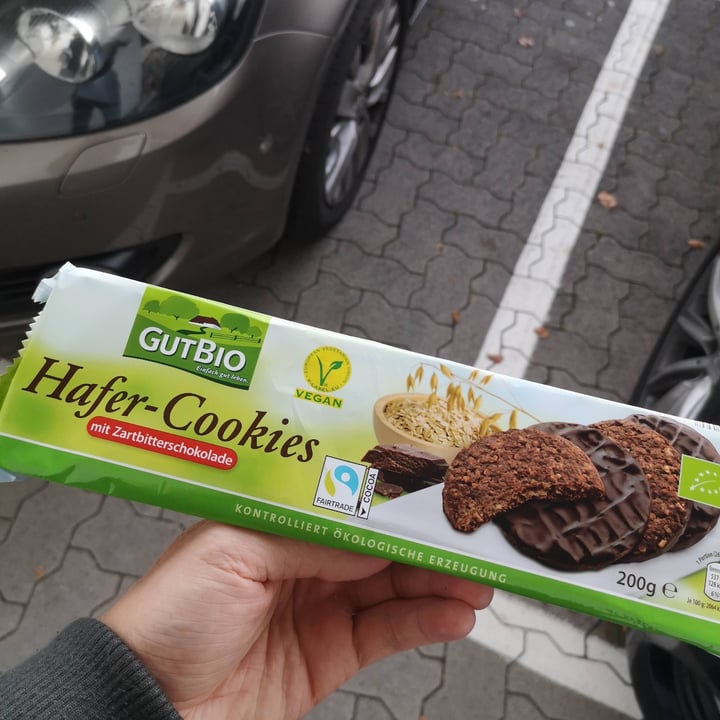 photo of GutBio Hafer-Cookies mit Zartbitterschokolade shared by @timmibeu on  02 Oct 2020 - review